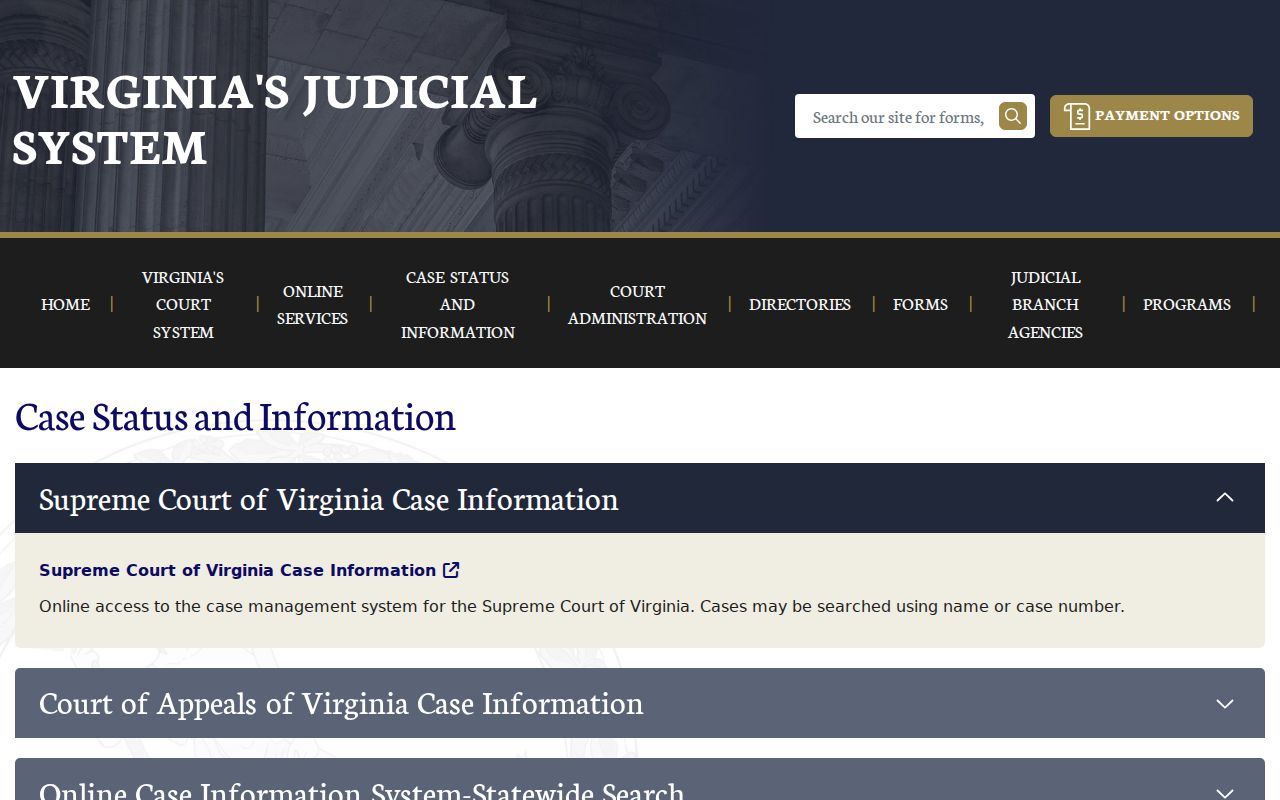 Accomack County active warrant search, statewide court information service